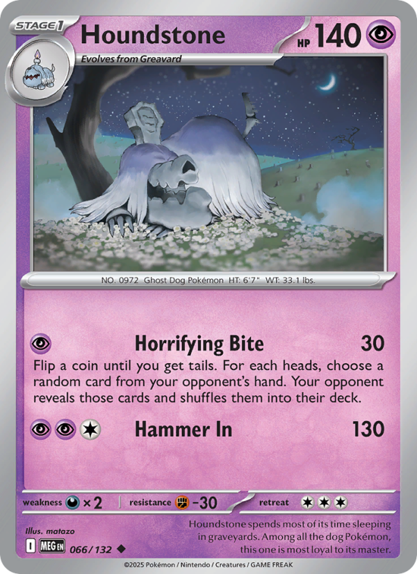 MEG Mega Evolution 066/188 Houndstone (Uncommon - reverse)