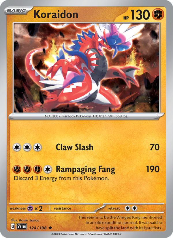 SV Scarlet & Violet 124/258 Koraidon (Rare - holo)