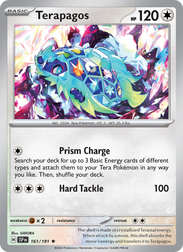 SSP Surging Sparks 161/252 Terapagos (Rare - reverse)