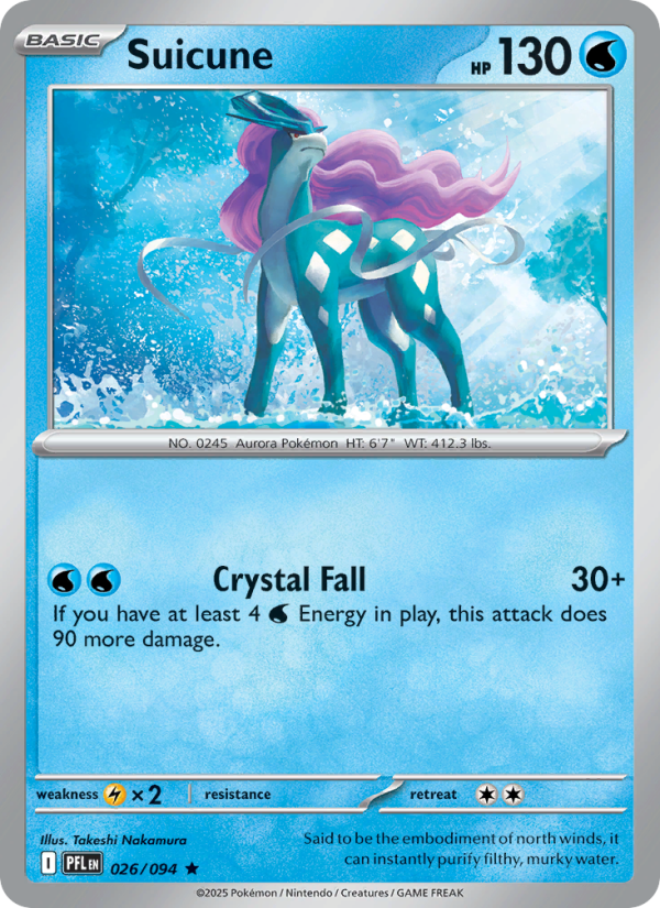 PFL Phantasmal Flames 026/130 Suicune (Rare - reverse)