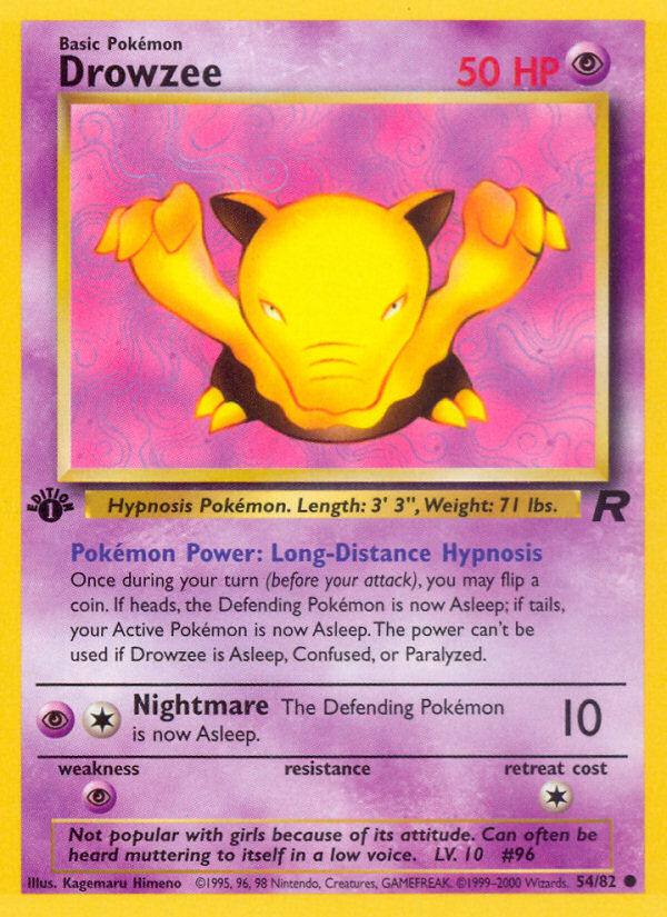 RO Team Rocket 54/83 Drowzee (Common - normal)