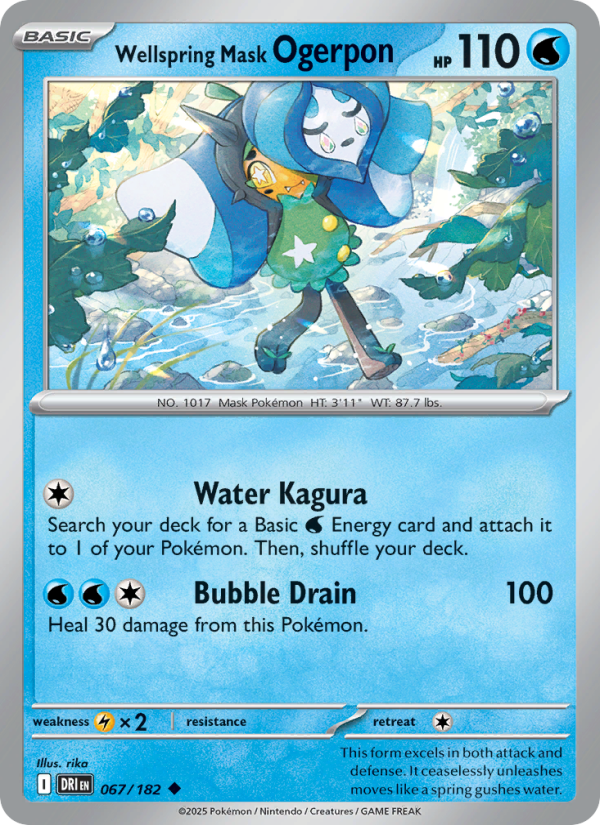 DRI Destined Rivals 067/244 Wellspring Mask Ogerpon (Uncommon - reverse)