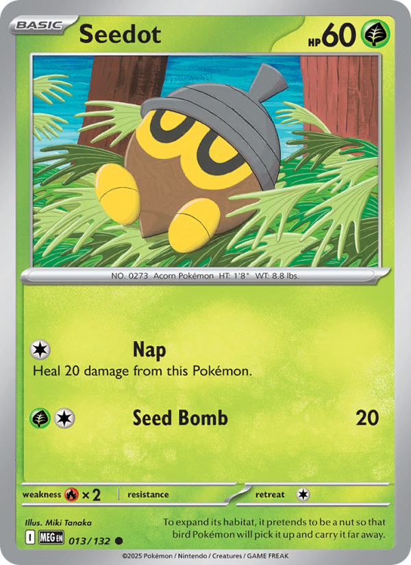 MEG Mega Evolution 013/188 Seedot (Common - normal)