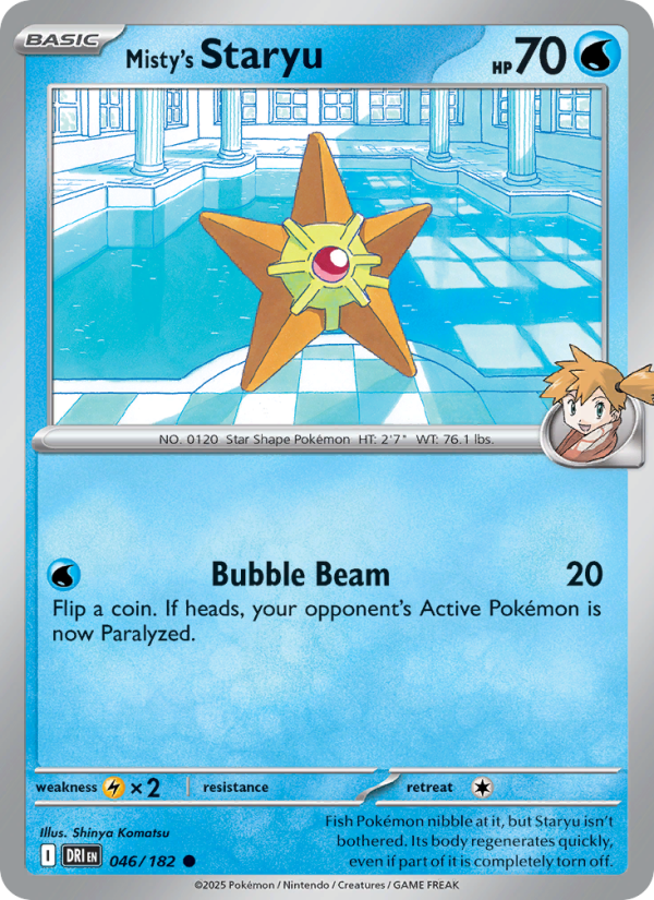 DRI Destined Rivals 046/244 Misty's Staryu (Common - normal)