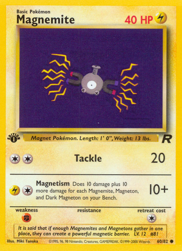 RO Team Rocket 60/83 Magnemite (Common - normal-1st-edition)