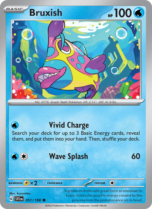 SV Scarlet & Violet 051/258 Bruxish (Common - normal)