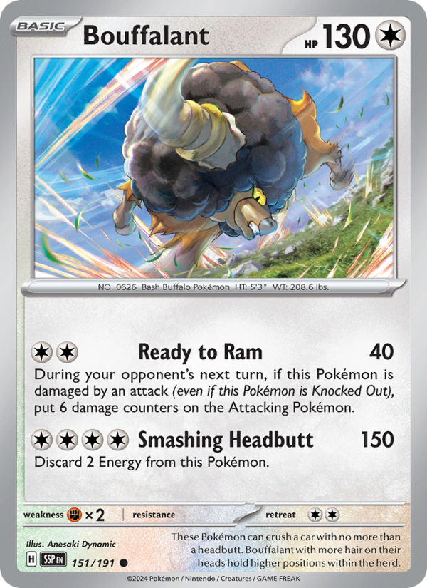 SSP Surging Sparks 151/252 Bouffalant (Common - normal)