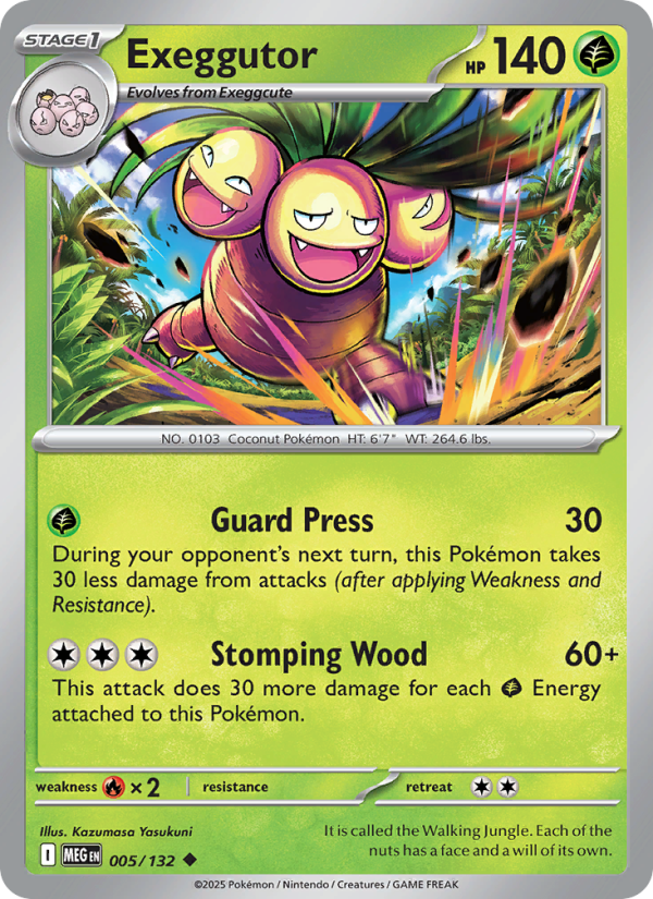 MEG Mega Evolution 005/188 Exeggutor (Uncommon - reverse)