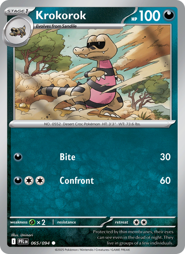 PFL Phantasmal Flames 065/130 Krokorok (Common - holo)