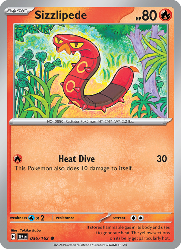 TEF Temporal Forces 036/218 Sizzlipede (Common - normal)
