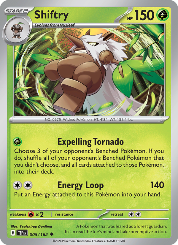TEF Temporal Forces 005/218 Shiftry (Uncommon - reverse)