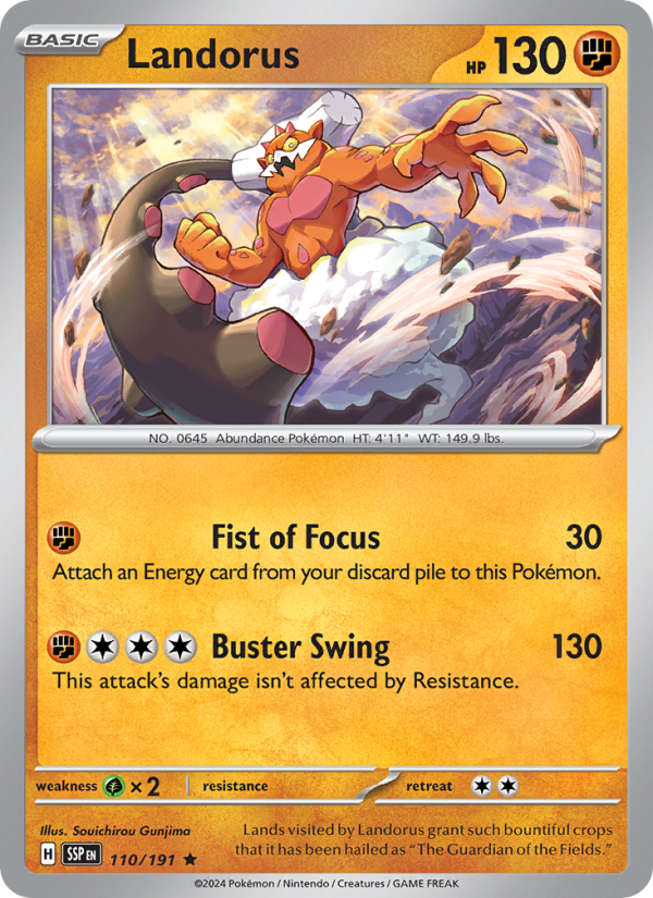 SSP Surging Sparks 110/252 Landorus (Rare - holo)