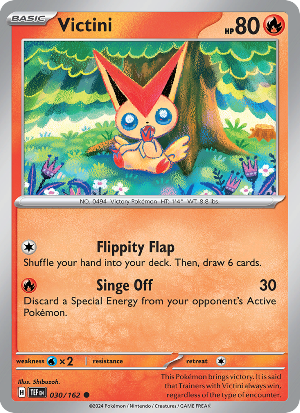TEF Temporal Forces 030/218 Victini (Common - reverse)