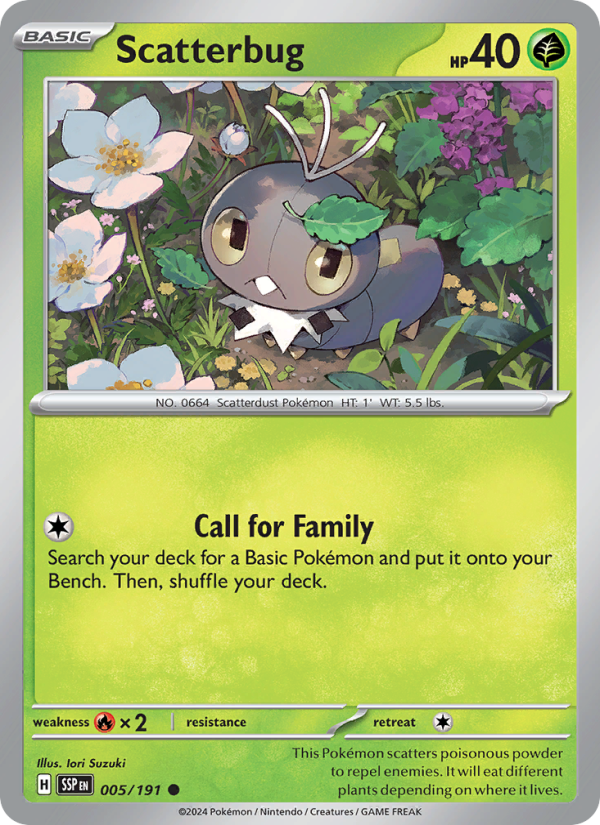SSP Surging Sparks 005/252 Scatterbug (Common - normal)