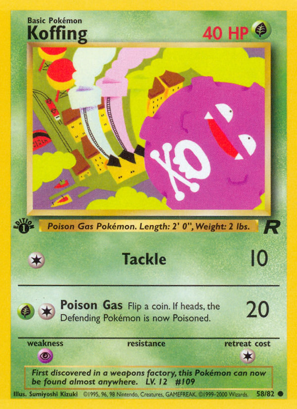 RO Team Rocket 58/83 Koffing (Common - normal)