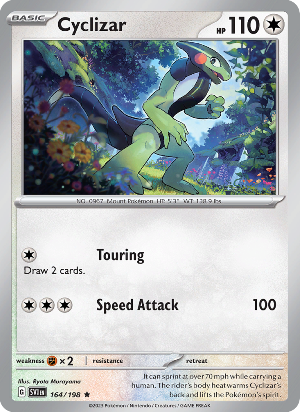 SV Scarlet & Violet 164/258 Cyclizar (Rare - holo)