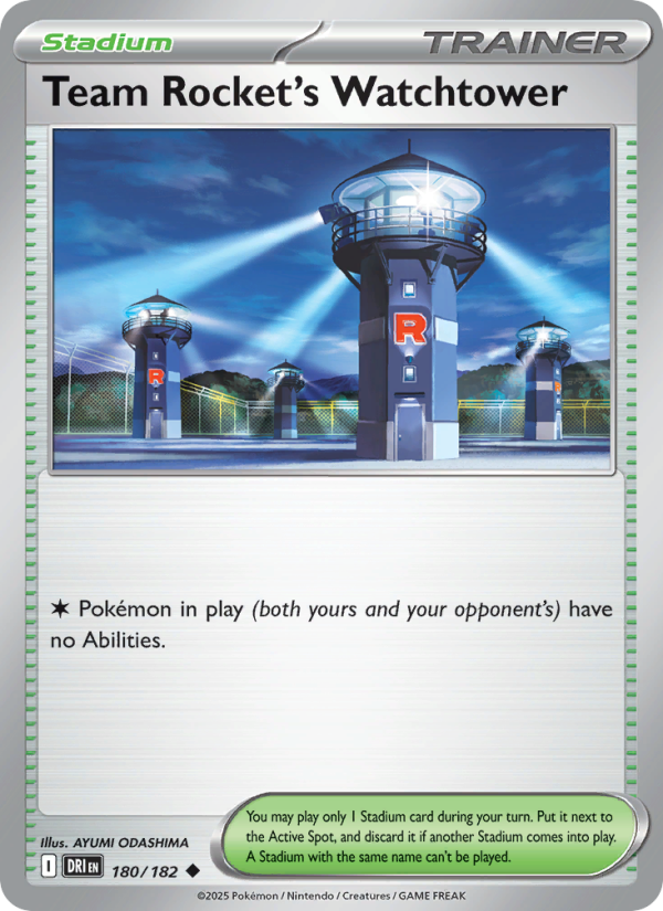 DRI Destined Rivals 180/244 Team Rocket's Watchtower (Uncommon - reverse)