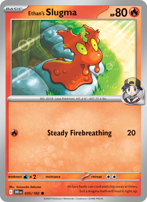 DRI Destined Rivals 035/244 Ethan's Slugma (Common - normal)