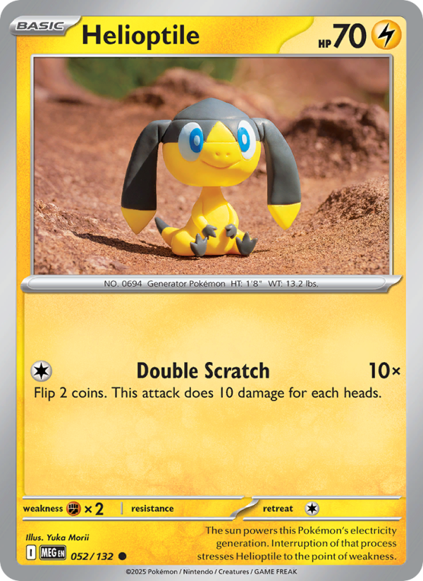 MEG Mega Evolution 052/188 Helioptile (Common - normal)
