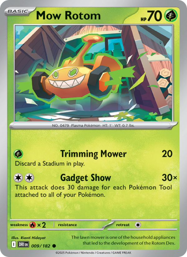 DRI Destined Rivals 009/244 Mow Rotom (Common - reverse)
