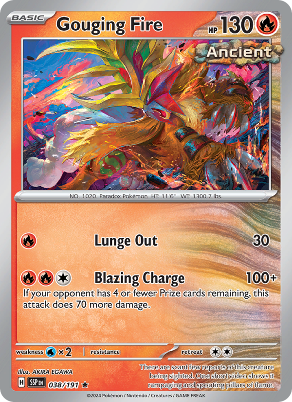 SSP Surging Sparks 038/252 Gouging Fire (Rare - reverse)