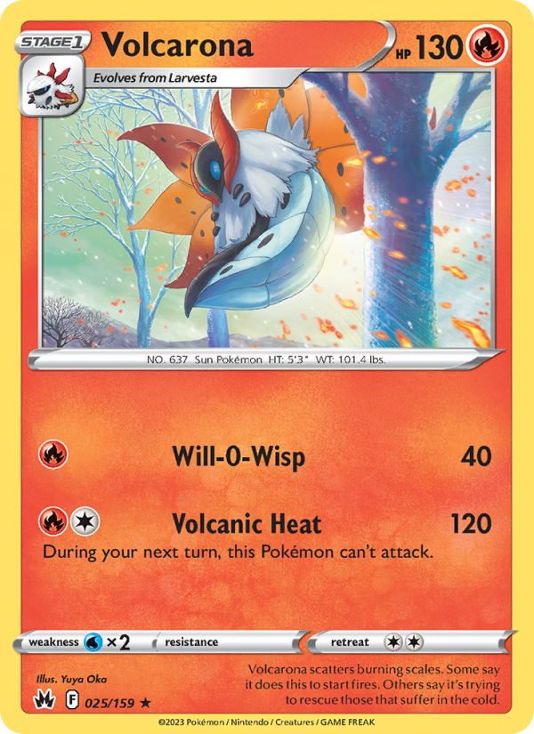 CRZ Crown Zenith 025/230 Volcarona (Rare - normal)