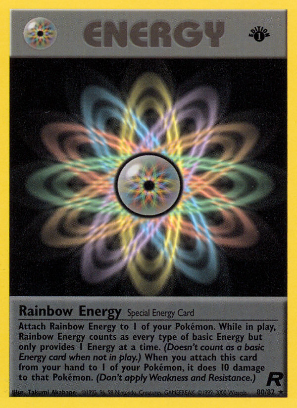 RO Team Rocket 80/83 Rainbow Energy (Rare - normal-1st-edition)