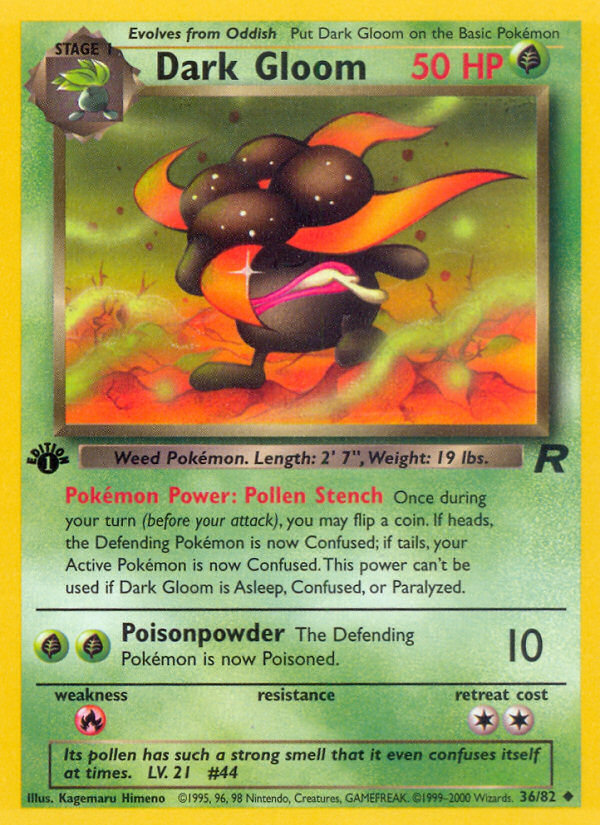 RO Team Rocket 36/83 Dark Gloom (Uncommon - normal-1st-edition)