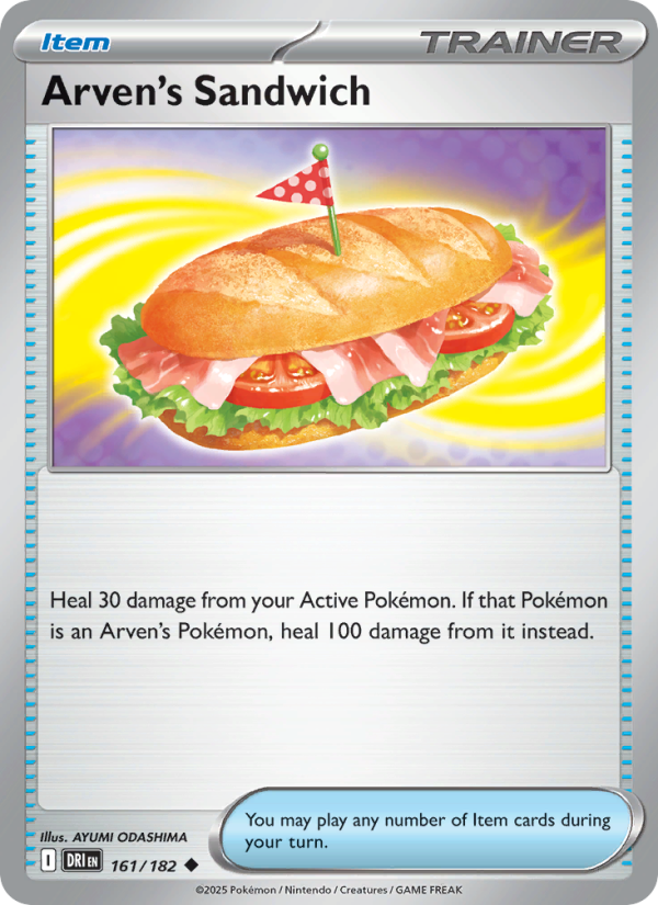 DRI Destined Rivals 161/244 Arven's Sandwich (Uncommon - reverse)