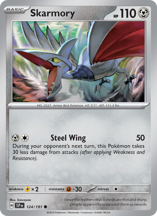 SSP Surging Sparks 124/252 Skarmory (Common - normal)