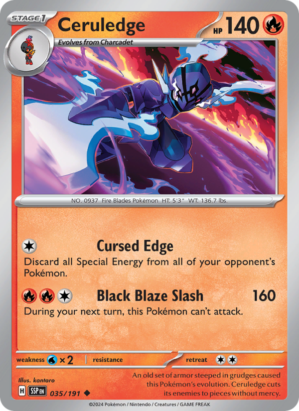 SSP Surging Sparks 035/252 Ceruledge (Uncommon - normal)