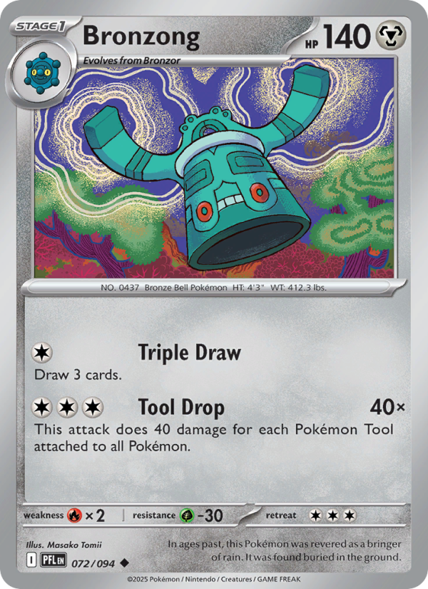 PFL Phantasmal Flames 072/130 Bronzong (Uncommon - holo)