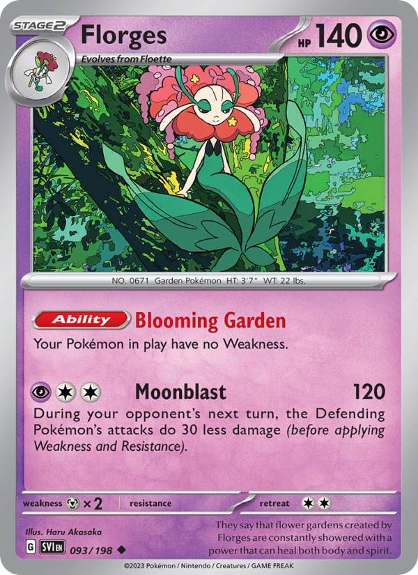 SV Scarlet & Violet 093/258 Florges (Uncommon - reverse)
