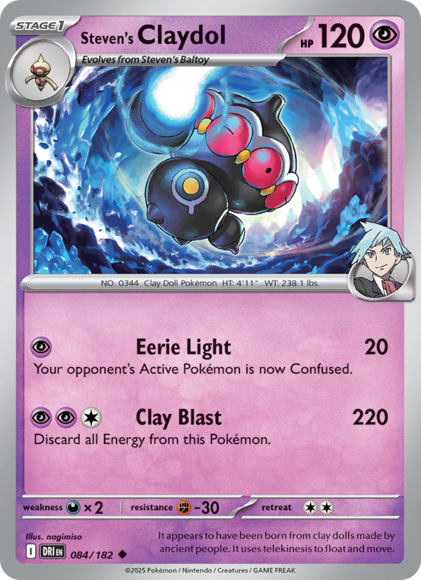DRI Destined Rivals 084/244 Steven's Claydol (Uncommon - reverse)