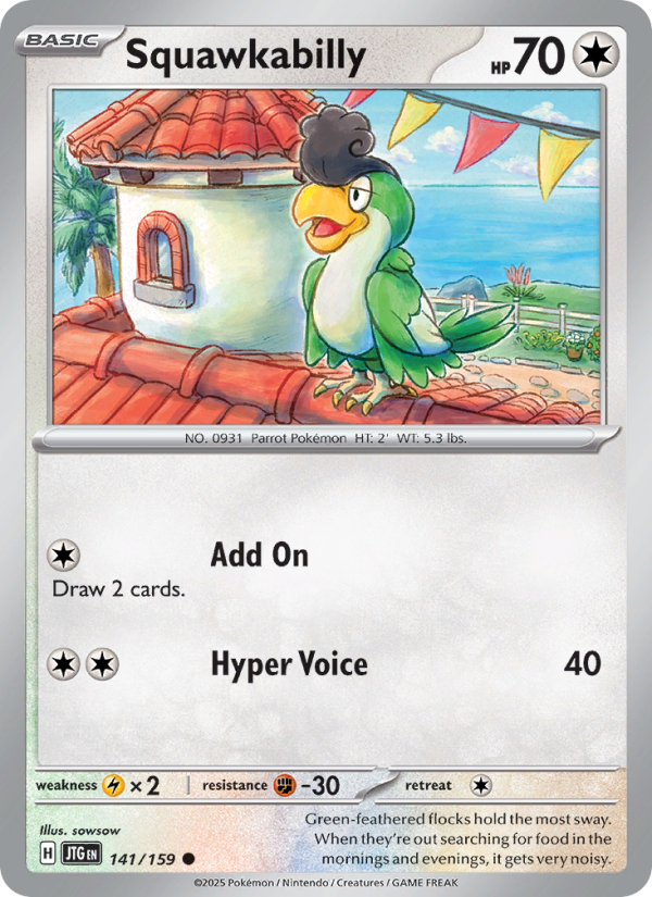 JTG Journey Together 141/190 Squawkabilly (Common - reverse)