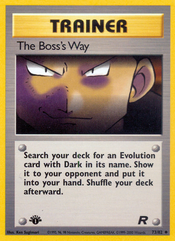 RO Team Rocket 73/83 The Boss's Way (Uncommon - normal)