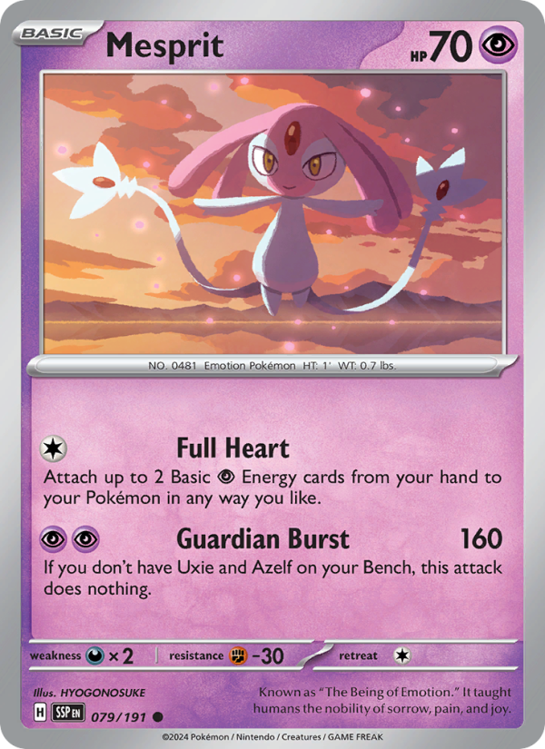 SSP Surging Sparks 079/252 Mesprit (Common - normal)