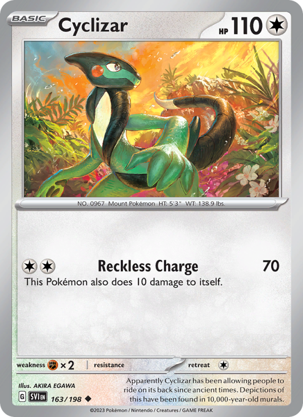 SV Scarlet & Violet 163/258 Cyclizar (Uncommon - reverse)