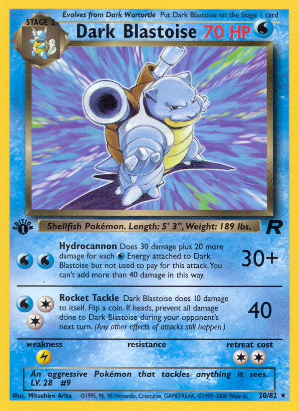 RO Team Rocket 20/83 Dark Blastoise (Rare - normal)