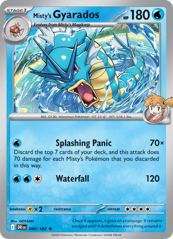 DRI Destined Rivals 049/244 Misty's Gyarados (Rare - holo-set-logo)