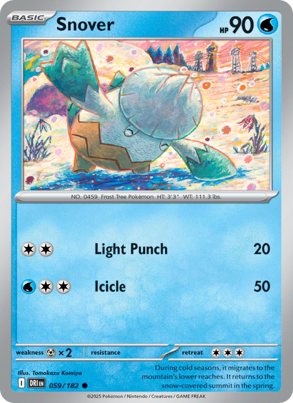 DRI Destined Rivals 059/244 Snover (Common - normal)