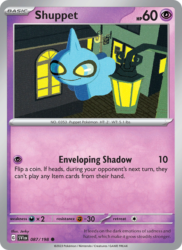 SV Scarlet & Violet 087/258 Shuppet (Common - reverse)