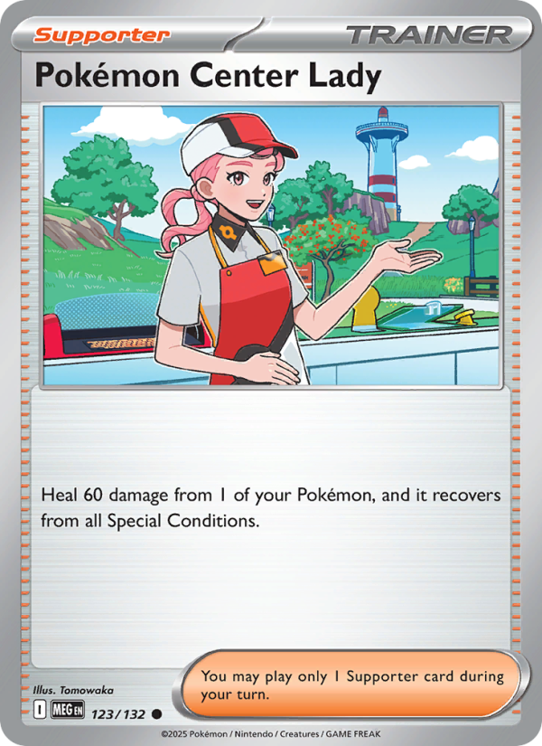 MEG Mega Evolution 123/188 Pokémon Center Lady (Common - reverse)