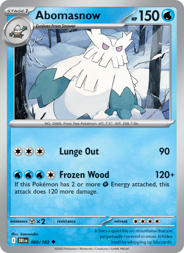 DRI Destined Rivals 060/244 Abomasnow (Uncommon - normal)
