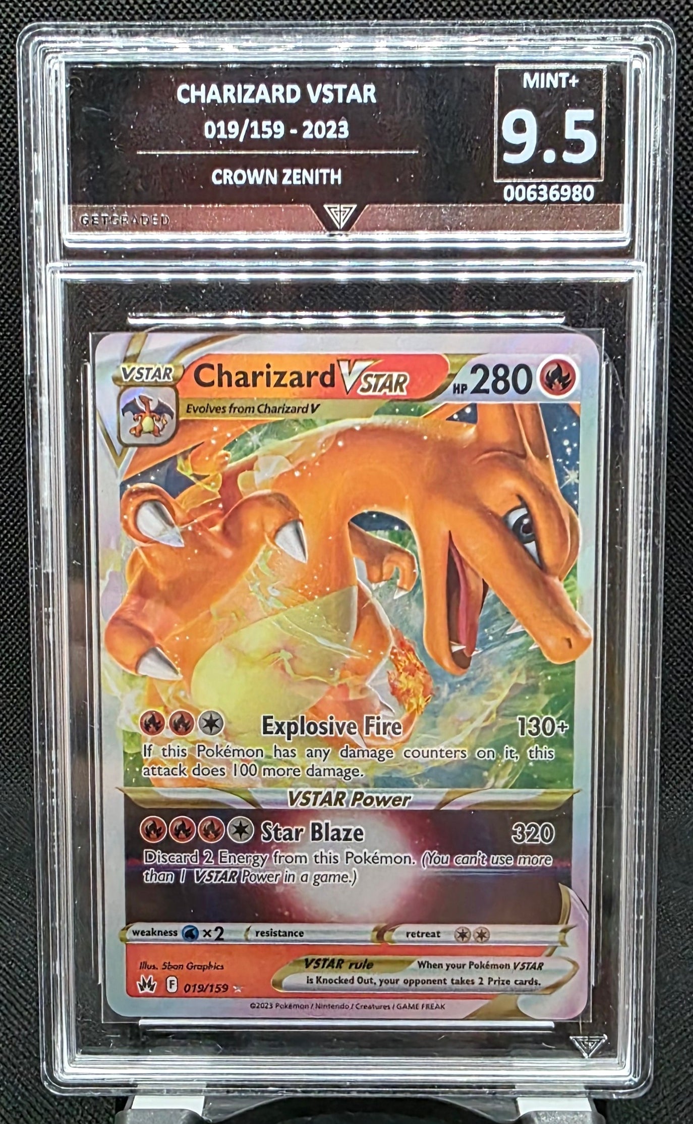 Charizard VStar - GG Graded - 9.5