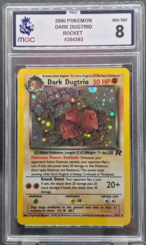 Dark Dugtrio Holo - MGC Graded - 8