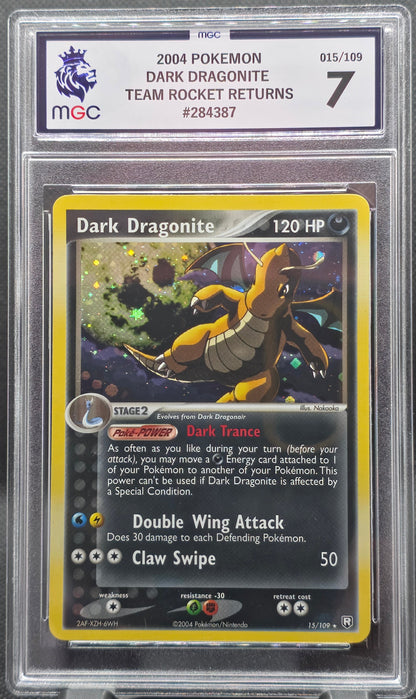 Dark Dragonite Holo - MGC Graded - 7