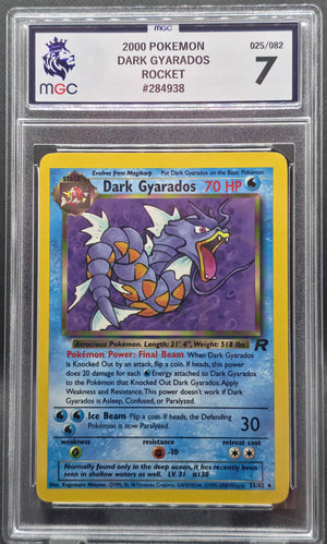 Dark Gyarados - MGC Graded 7 - 25/82 - Rocket 2000 - Pokemon