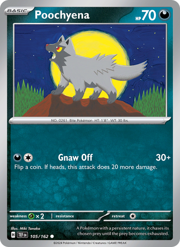 TEF Temporal Forces 105/218 Poochyena (Common - normal)