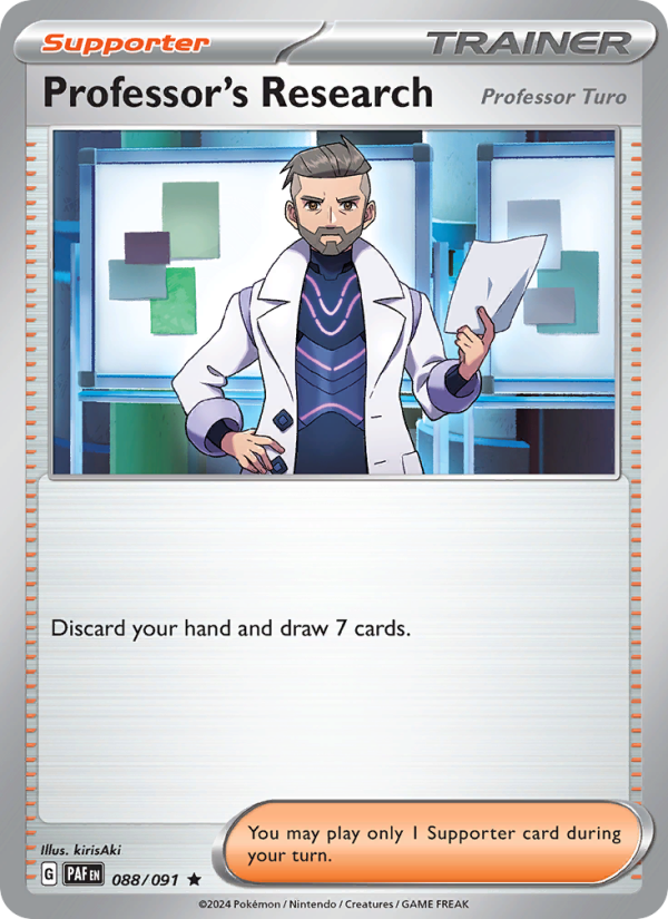 PAF Paldean Fates 088/245 Professor's Research (Rare - holo)